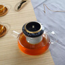 一園 國(guó)際 商務(wù)花茶壺 陶瓷過濾網(wǎng) 手工玻璃壺 家用玻璃茶壺禮品 國(guó)色天香商務(wù)壺 曬單實(shí)拍圖