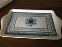 歐麗家 密胺托盤(pán)密胺茶盤(pán)長(cháng)方形盤(pán)餐盤(pán)平盤(pán)塑料雙耳托盤(pán)仿瓷餐具青花托盤(pán)塑料托盤(pán) 雙耳密胺托盤(pán)33cm*20cm 曬單實(shí)拍圖