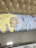 貝貝怡嬰兒連體衣四季男女寶寶衣服新生兒內(nèi)衣前開扣哈衣爬服 淺綠(升級款) 73cm （6-9月） 曬單實拍圖