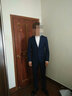 元本男裝  春季新款修身羊毛西服 男士商務(wù)正裝外套小西裝藏藍色 藏藍色 XS 曬單實(shí)拍圖