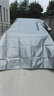 卓盛花卉 貨車(chē)雨布 PE布加厚防水篷布 防曬防雨布 貨車(chē)三輪車(chē)塑料防水布 遮陽(yáng)油布 防雨布 【銀灰】 銀灰加厚3*4 曬單實(shí)拍圖