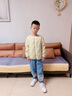 雅鹿2025新款洋氣兒童羽絨內膽男童女童中大童學(xué)生輕薄羽絨服內膽內穿 黃色 150 曬單實(shí)拍圖