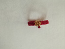 中國黃金（CHINA GOLD）玫瑰花黃金戒指女士足金活口求婚戒七夕情人節(jié)禮物送女友老婆生日 足金玫瑰花戒指【紅繩戒】 曬單實(shí)拍圖