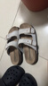 TOOMANYSHOES 【王玉雯同款】 小島度假夏季新款勃肯鞋女外穿厚底沙灘涼拖女鞋 米白 36 曬單實拍圖