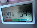得力（deli）室內電子溫濕度計/表辦公家用壁掛桌面嬰兒房辦公用品兒童老人生日禮物 表情顯示LE523PRO 白 曬單實(shí)拍圖