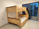 京東京造家居島嶼兒童床 床底收納加粗床身 實(shí)木上下床高低床+床墊套裝 曬單實(shí)拍圖