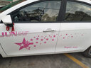銘仕 星星車身拉花汽車貼紙五角星愛國(guó)貼車門車身腰線貼紙全車貼花刮痕貼遮劃痕 JUV個(gè)性圖案類 粉色（車身2側(cè)套裝） 通用款尺寸/適合所有車型 曬單實(shí)拍圖