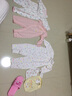 哈貝比（happyB）嬰兒連體衣嬰兒衣服秋新生兒男女寶寶純棉長(zhǎng)袖哈衣爬服 粉色前開連體衣 60(3-6月) 曬單實(shí)拍圖
