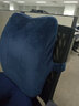 溫倫腰靠靠墊太空記憶棉慢回彈腰枕靠枕辦公室靠背墊腰汽車(chē)護腰靠墊 藏青色 42cm*35cm 含枕芯 曬單實(shí)拍圖