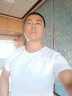 伽维德（JIAWEIDE）短袖t恤男纯棉夏季男生纯色韩版修身圆领半袖体恤紧身大码打底衫 白色 2XL(体重140-155斤) 实拍图
