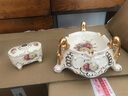 梵莎奇奢華歐式裝飾擺件客廳茶幾家用花瓶紙巾盒果盤(pán)套裝家居陶瓷工藝品 玫瑰六件套 曬單實(shí)拍圖
