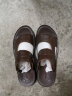 红蜻蜓男鞋凉鞋男夏季真牛皮舒适商务休闲沙滩鞋 棕色 43 实拍图