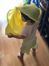 虞冕兒童理發(fā)圍布防水?huà)雰豪戆l(fā)衣寶寶圍兜圍裙剪發(fā)斗篷小孩家用理發(fā)布 黃色理發(fā)衣+理發(fā)帽 曬單實(shí)拍圖