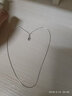 S925銀項鏈女鎖骨鏈潮網(wǎng)紅銀飾品單鏈配鏈無(wú)吊墜百搭不褪色2021年新款 40cm元寶鏈 曬單實(shí)拍圖