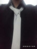 De L'isle 5cm韓版純色窄領(lǐng)帶 休閑 結婚 伴郎 男士商務(wù) 女士職業(yè)學(xué)生 禮盒裝 銀灰 曬單實(shí)拍圖