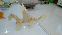 齊峰3d立體拼圖積木玩具擺件恐龍模型木質(zhì)兒童成人拼插動物diy禮物 蛇頸龍 曬單實拍圖