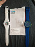 KHZ手表配件Swatch斯沃琪表帶20MM硅膠適用于SUSB401SUSW402SUSN400 藍(lán)色 曬單實(shí)拍圖