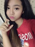 妃麗慕尚（FEILIMUSHANG）2025年夏季韓版字母印花短袖t恤女中長款寬松純棉洋氣開叉上衣ins 493綠色 S 曬單實(shí)拍圖