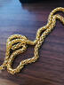 江南情流行時(shí)尚新款鎖骨鍍越南沙金項鏈男生馬鞭鏈 婚慶飾品 單買(mǎi)項鏈60厘米 曬單實(shí)拍圖
