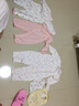 哈貝比（happyB）嬰兒連體衣嬰兒衣服秋新生兒男女寶寶純棉長(zhǎng)袖哈衣爬服 粉色前開連體衣 60(3-6月) 曬單實(shí)拍圖