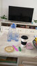 樂美雅玻璃冷水壺扎壺涼水杯耐熱大容量家用水具套裝 冰藍棱鏡壺 1.3L 曬單實拍圖