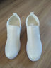 萊然休閑鞋內增高小白鞋透氣女鞋子運動(dòng)單鞋懶人樂(lè )福鞋子2026春季新款 白色沖孔 37 曬單實(shí)拍圖