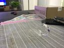 沉弗 耐熱玻璃花茶杯帶手把小茶杯透明直筒杯手工吹制加厚便攜茶杯 直筒帶把杯4個(gè)套裝 曬單實(shí)拍圖