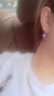 俏物俏女（in lay）生日禮物送女友情人節禮物小眾設計仿水晶耳環(huán)耳墜飾品節日禮物 彩白色 曬單實(shí)拍圖