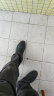 红蜻蜓男鞋春夏季皮鞋男士商务休闲鞋爸爸真皮套脚透气镂空软底皮鞋打孔 黑色（21267镂空皮鞋） 39 实拍图