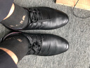 老人頭皮鞋男真皮2025秋冬季透氣男士商務(wù)休閑鞋保暖鞋系帶耐磨大碼男鞋 黑色 43 曬單實(shí)拍圖