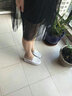 NEWMILIN輕奢潮厚底坡跟半拖鞋女夏季薄款外穿內(nèi)增高牛皮鏤空涼拖鞋女鞋 白色  里外全皮 增高涼拖女鞋 34 頭層牛皮鏤空 曬單實拍圖