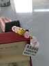 米芙諾黃金手鏈女足金3D硬金KT貓黃金轉(zhuǎn)運(yùn)珠粉晶路路通手串情人節(jié)送女友 粉晶+KT+4顆金珠 曬單實(shí)拍圖