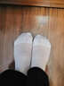 紅辣椒男士絲襪吸濕薄款天鵝絨夏季對對襪中筒男絲襪透氣涼爽短襪 白色10雙 39-43 曬單實(shí)拍圖
