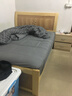 北極絨（Bejirog）北歐60S純棉床上四件套全棉100簡約床品男床單人被套床笠宿舍套件 暮川【全棉面料】 1.5米床笠款(被套200*230)四件套 曬單實(shí)拍圖