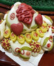 尊禾緣壽桃饅頭面點(diǎn)生日蛋糕膠東花餑餑花饃饃 福如東海不帶壽字（無(wú)糖款） 曬單實(shí)拍圖
