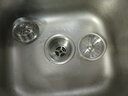 百漢 廚房水池洗菜盆下水配件水槽下水器雙槽下水管套裝雙層提籠雙槽 曬單實(shí)拍圖