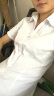 佐马仕（ZUOMASHI）短袖衬衫女 夏季白色修身职业装V领商务正装衬衣女工装酒店工作服 纯白色（方） S/35 实拍图