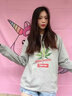 甜咖啡 衛衣定制班服外套訂制印logo 工作服男女情侶衛衣diy衣服定做 【時(shí)尚銀狐絨連帽】藕粉 L 曬單實(shí)拍圖