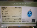 歐采妮（OUCERNY）托帕石吊墜18k金鑲嵌鉆石托帕瑞士藍(lán)項(xiàng)鏈吊墜女天然彩色寶石掛飾 白18K金(7-15天定制) 曬單實(shí)拍圖