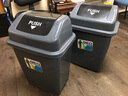 瀾虞加厚塑料垃圾桶分類(lèi)上海大號工業(yè)廚房環(huán)衛桶戶(hù)外室內垃圾桶 40升長(cháng)方形含蓋垃圾桶 曬單實(shí)拍圖