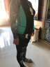 魅依爾 泳衣男士分體泳褲情侶套裝潛水服 沖浪浮潛水母衣 溫泉泳裝 三件套【女款】 XXL 曬單實拍圖