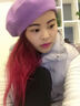 擇信 韓版冬天保暖女秋冬季甜美復古羊毛蓓蕾貝雷帽女士英倫畫(huà)家帽 淺紫色 均碼適合55-57cm頭圍 曬單實(shí)拍圖