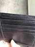 V.V.Brown真正鱷魚(yú)皮錢(qián)包男短款真皮橫款商務(wù)多卡位零錢(qián)包豎款皮 黑色豎款 曬單實(shí)拍圖