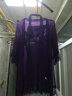 媚の火女士性感睡衣女夏季吊带睡裙两件套蕾丝内衣居服大码冰丝高级感 深紫色 S码（80-95斤） 实拍图