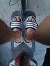 阿迪達斯（adidas）男鞋拖鞋夏季新款休閑時(shí)尚沙灘鞋戶(hù)外舒適一字拖涼拖BA8775 EG2069 黑色  42 曬單實(shí)拍圖