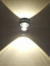 得利来（DOLILO）LED水晶球镜画灯明装射灯照画灯水晶壁灯铝材背景墙灯双头水晶  1W暖+1W暖 实拍图