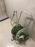 沃施（WORTH）洗車(chē)水槍手提水管車(chē)高壓噴槍套裝園藝鋁管收納架澆花卷管器水車(chē) 30米推車(chē)式套裝 曬單實(shí)拍圖