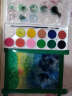 雄狮粉饼 透明固体水彩颜料套装 12色/16色/28色/36色 水粉画套装 12色单盒+自来水笔+调色盘 实拍图