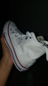 匡威（Converse）【滔搏運動(dòng)】匡威男鞋女鞋高幫帆布鞋硫化鞋情侶常青經(jīng)典款白色 101009 35 曬單實(shí)拍圖