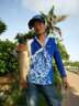 朝宇（ZHAOYU） 防曬服男釣魚(yú)服透氣防曬衣夏季薄款防蚊服垂釣服釣魚(yú)衣長(cháng)袖連帽 藍麒麟 L (身高165-170，體重60-80kg) 曬單實(shí)拍圖